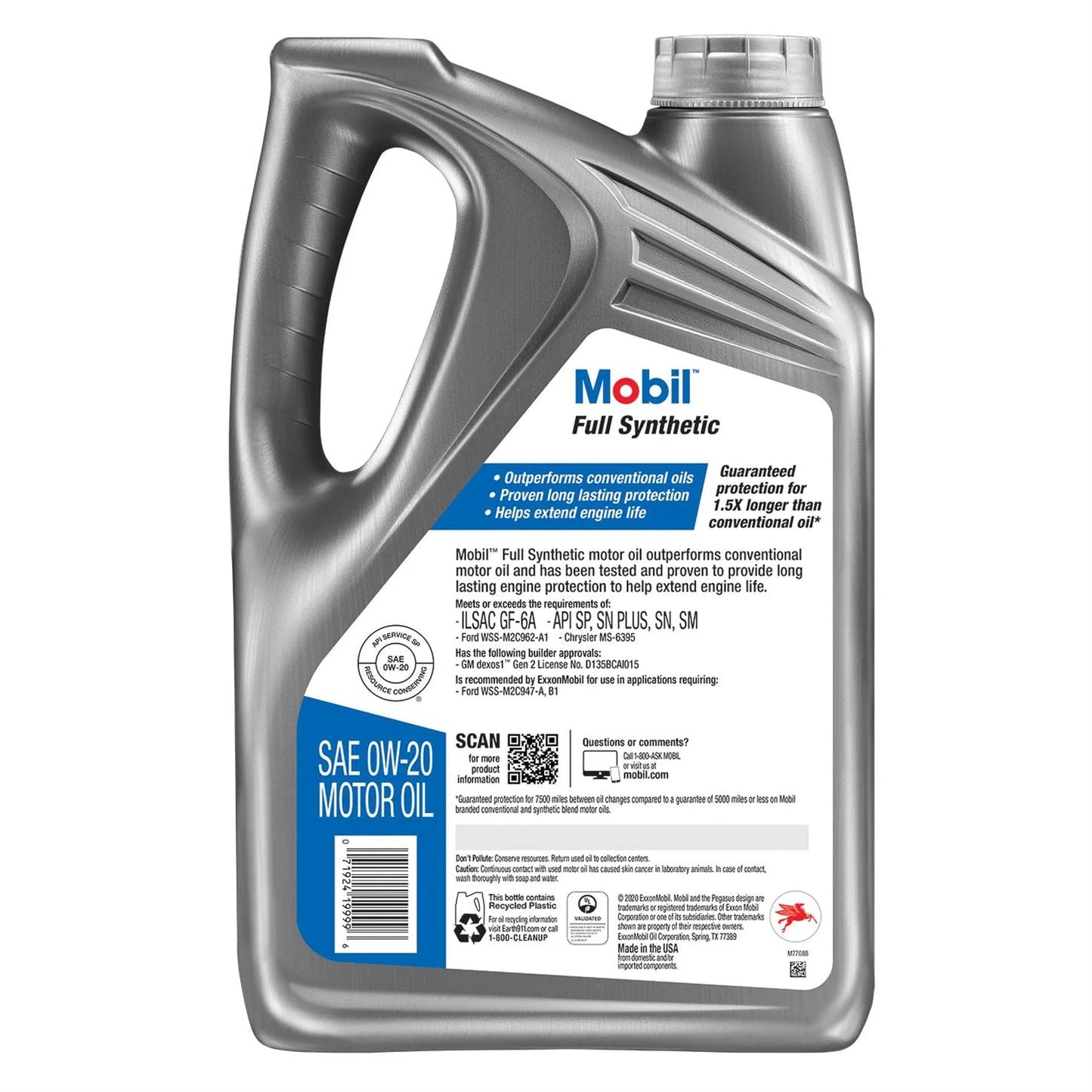 Full Synthetic Motor Oil 0W-20, 5 Qt ("Pack"3)