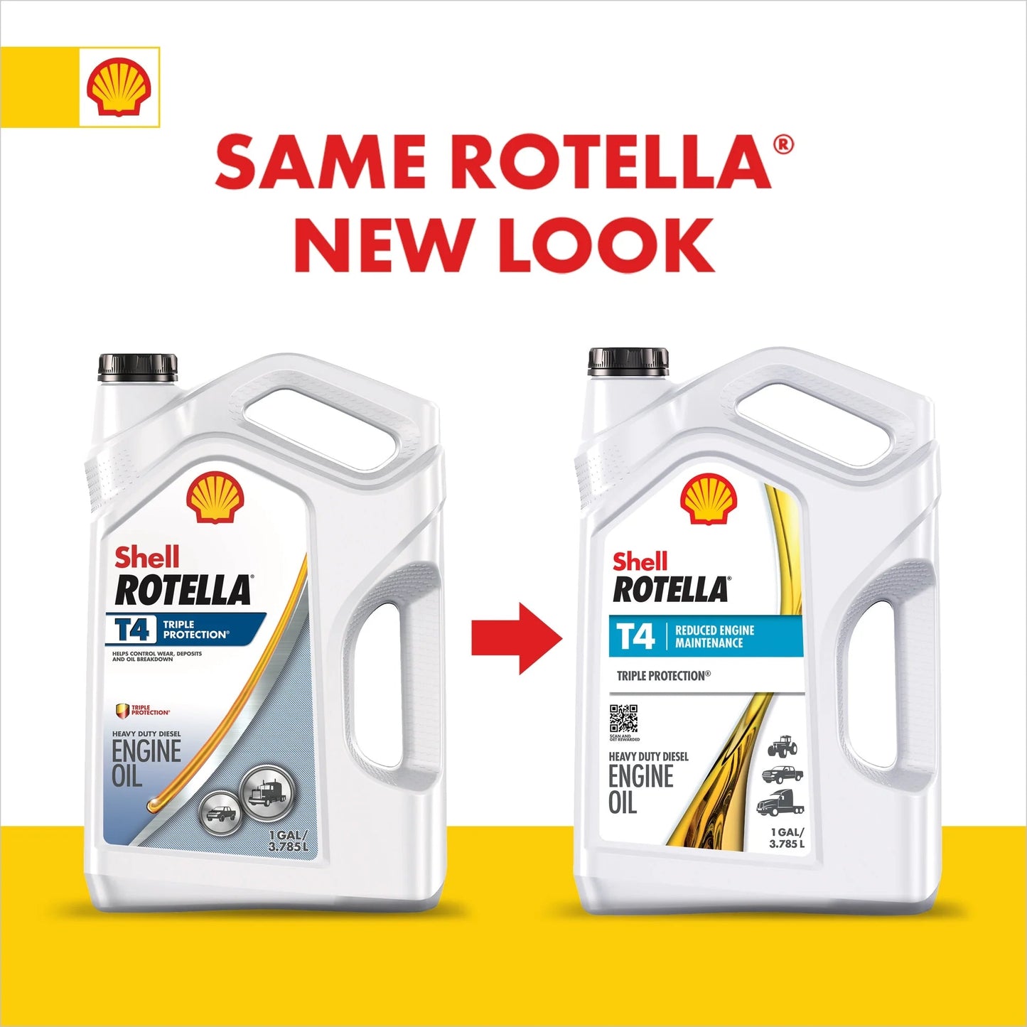 Shell T4 Triple Protection 15W-40 Diesel Engine Oil, 5 Gallon