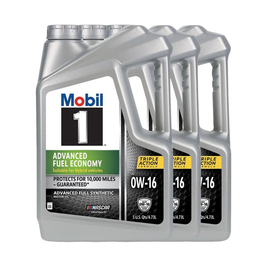 Advanced Fuel Economy Low Viscosity Full Synthetic Motor Oil 0W-16, 5 Qt ("Pack"3)