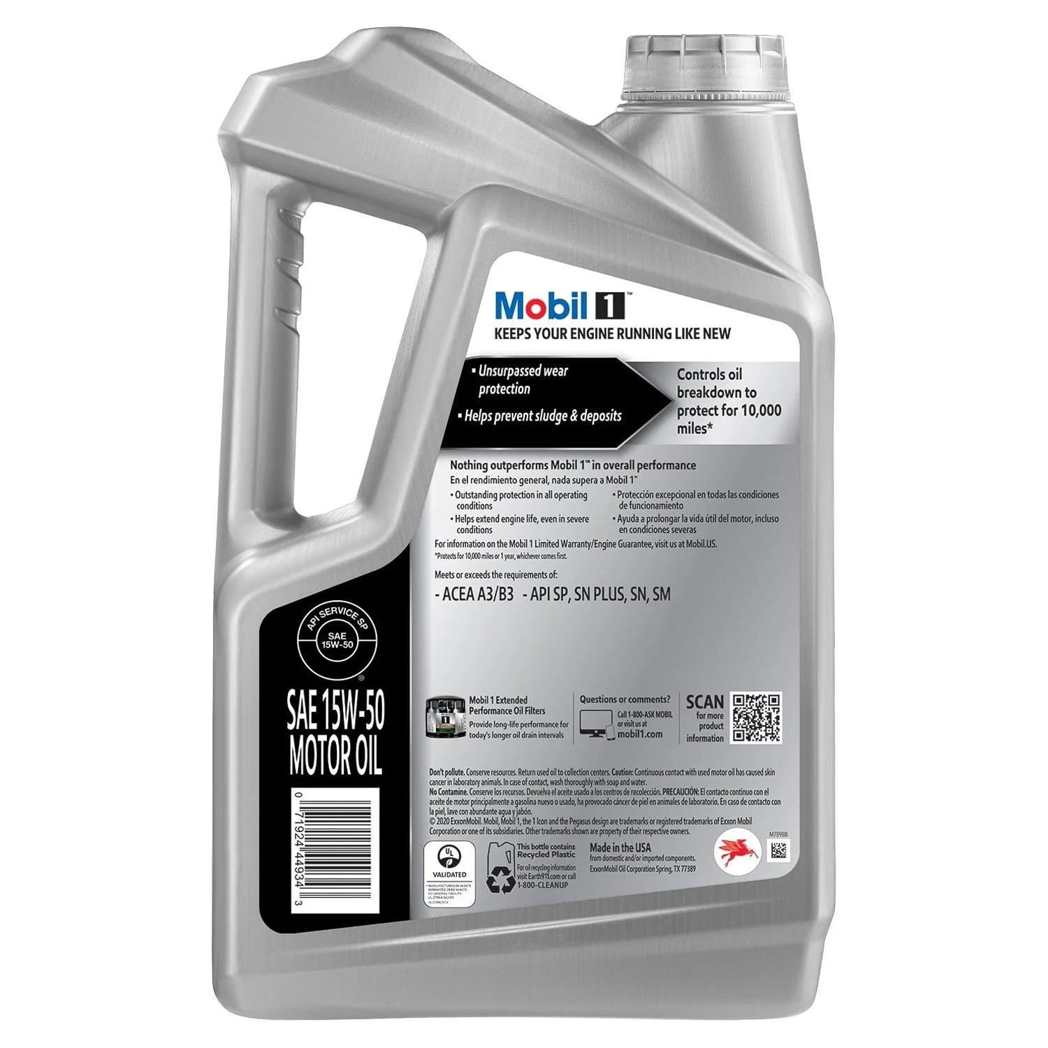 (3 Pack)  Advanced Full Synthetic Motor Oil 15W-50, 5 Qt (3 Pack)