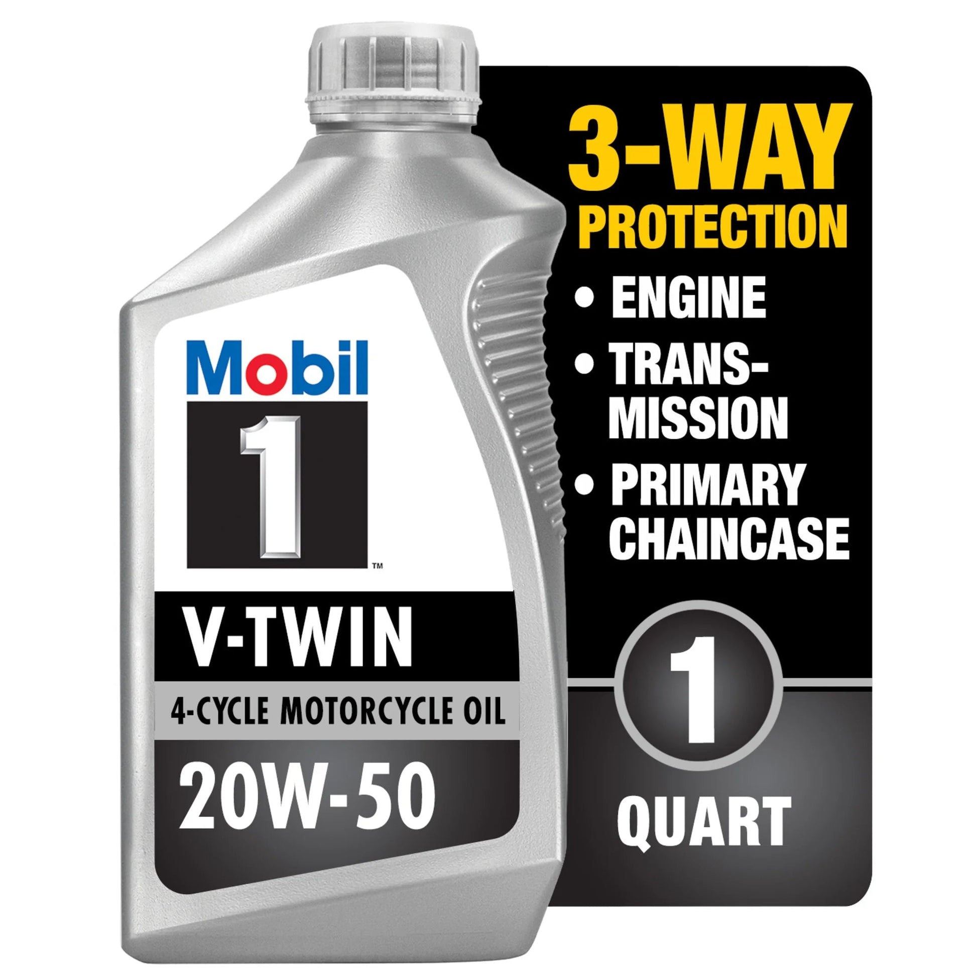 V-Twin Full Synthetic Motorcycle Oil 20W-50, 1 Quart