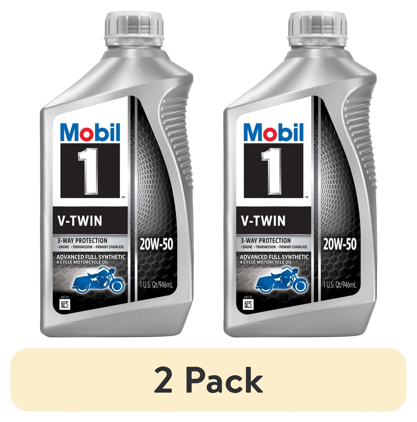 V-Twin Full Synthetic Motorcycle Oil 20W-50, 1 Quart