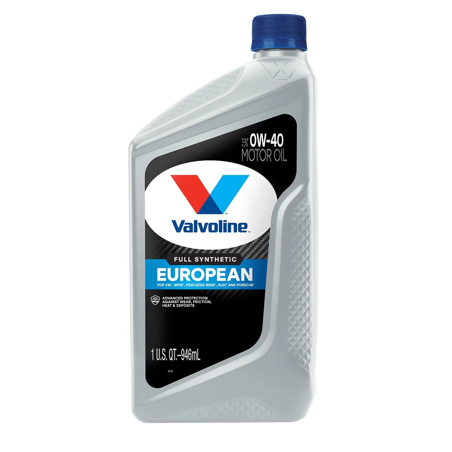 European Vehicle Full Synthetic 0W-40 Motor Oil 1 QT